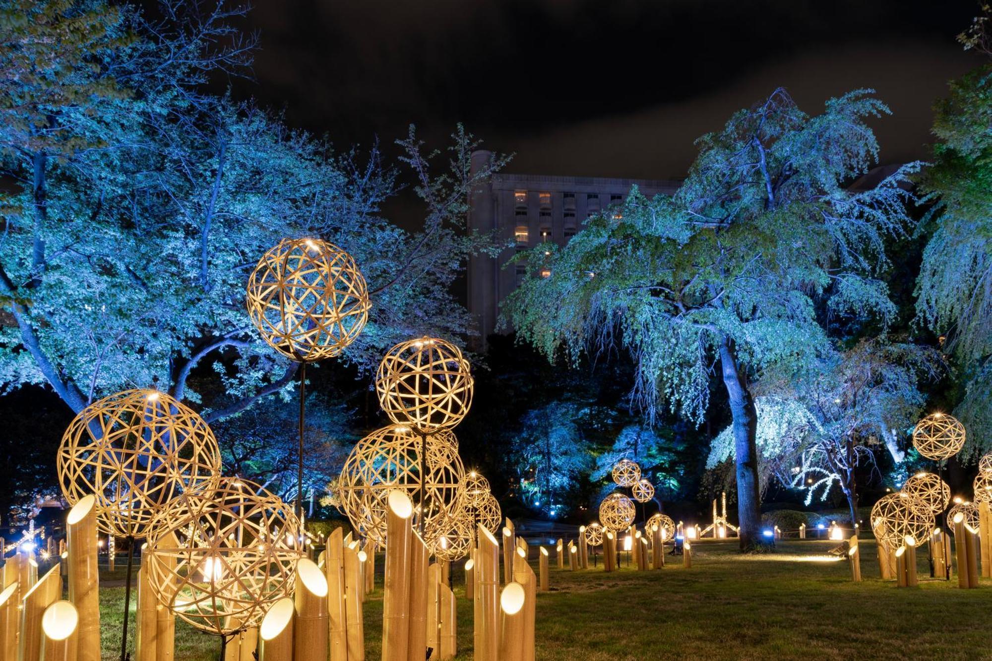 Grand Prince Hotel Takanawa Tokio Exterior foto Illumination of the park